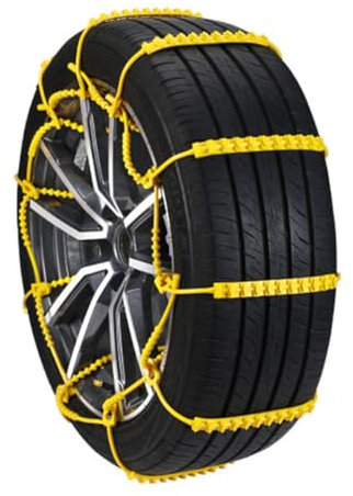 CSYSWJZD Auto Schneeketten für BMW I4 G26 2021-2023,Einstellbare Anti-Rutsch Ketten Reifen Rad Mit Wiederverwendbar Winter-Fahrsicherheitsvorrichtu Zubehör,A1-10 Pieces Tied to 2 Tires