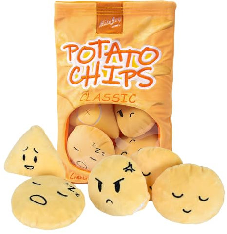 Dokeno Schnüffel Puzzle Spielzeug für Hunde,Hundebereicherung,mentale Stimulation mit -Sound für natürliche Nahrungssuche,intelligenzspielzeug für Hunde -Chips- und Kartoffelspielzeug