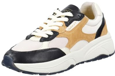 GANT FOOTWEAR Damen NEWILE Sneaker, Black/beige, 39 EU