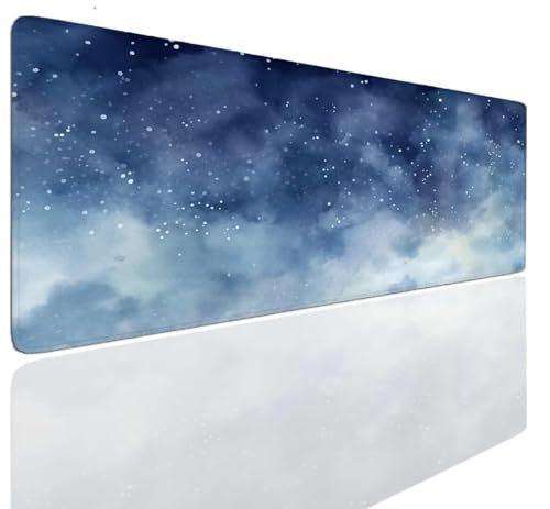 Tapis de Souris Gaming 60x30x0.4cm, Tapis Souris Gamer, Dark Mouse Pad Mat Caoutchouc Antidérapante Mousepad Haute Précision et Vitesse, sous-Main Résistant, Tapis Bureau pour Claviers, PC S-275