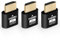 AXFEE 3PCS HDMI Dummy Plug, 4K@60Hz 3840x2160 Display Emulator, Portable Wireless HDMI Adapter for Monitors, Suitable for HDMI 2.0, Compatible with Windows Mac OSX Linux, No drivers required