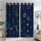 Ttincceer Marineblau Raum Blackout Vorh채nge Cartoon Sterne Planeten Thema Galaxie Vorh채nge f체r Kinder Schlafzimmer Weltraum Vorh채nge mit T체lle Kinderzimmer Raum Dekor Vorhang 2 Panels 117x138cm
