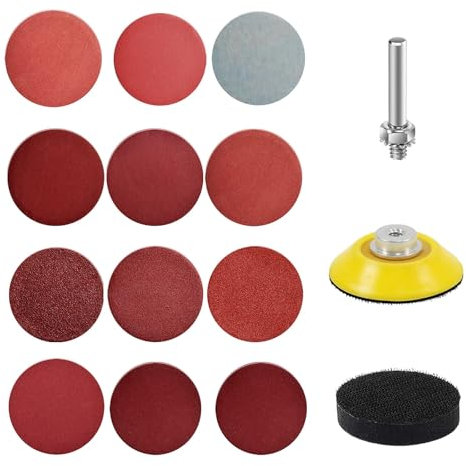 2 Inch Sand Discs Grinding Kit 120pcs, Sanding Pads 60-3000 Grit for Drill Bit Grinding Machine Rotating Tool Mold Grinding Machine Home Decoration