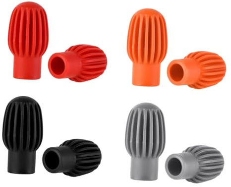 WHAMVOX Silikon Drumstick Dämpfer Schlagzeug Dämpfer 8 Stück für Anfänger Leiser Übungsmodus Installieren Schützt Instrument mit Schönem Design Zufällige Farbe