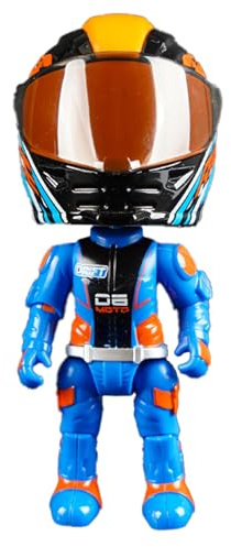 Motorrad-Modell: 15 cm Transformator-Puppe, mobiles Actionspielzeug, Sammelfigur, Motorradspielzeug Q-Version mit Gelenken, für Kinder, Display-Set