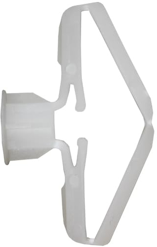 UNIFIX Tassello per Cartongesso, Polipropilene, 9 mm Diametro, Sistema ad Espansione, Bianco, 100 Pezzi
