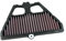 DNA Filtro Aria ad Alte Prestazioni Compatibile per Kawasaki Z 900 / Z 900 ABS (17-25) con Efficienza di Filtraggio del 98-99% e Flusso d'Aria Incrementato del 45.15% PN: P-K9N18-01