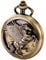 TREEWETO Unisex Taschenuhr mit Kette Analog Handaufzug Retro Pegasos Geflügeltes Pferd Bronze