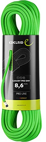 EDELRID Canary Pro Dry Seil 8,6mm x 40m grün