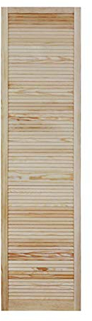 ben+camilla.com Lamellentür Holztür Natur 1980 x 494 x 21 mm mit geschlossenen Lamellen für Regale, Schränke, Möbel | Kiefer Holz unbehandelt