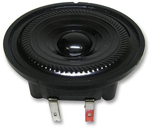 Mini altoparlante impermeabile, 2 W 50 Ohm, 17 Khz, 180 Hz, 50 Ohm, potenza nominale RMS 1 W, risonante, funzione trasduttore, profondità pannello dietro 18,5 mm, dimensione cono 2 (50 mm), 18,5 mm,