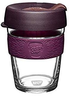 KeepCup Brew, Reusable Coffee Cup - Tempered Glass and Splashproof Sipper, M 12oz/340ml - Alder