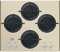 Piano cottura a gas Hotpoint: 4 fuochi, - HAGD 61S/CH