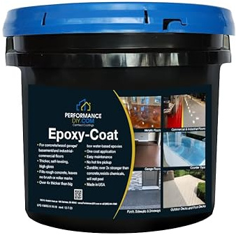 PerformanceDIY Good Half Kit Epoxy Floor Coating- Beige Base with Gray Blend 1/4 Flakes-Light Flake Coverage,Covers 250 sq. ft.-for Garage,Basement, Patio,Commercial Floors,Concrete-Non-Toxic