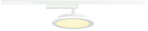 SLV 1 Phasen System Leuchte PANEL TRACK / Strahler, LED-Spot, Decken-Strahler, Decken-Leuchte, Schienensystem, Innen-Beleuchtung / 3000K 18W 1800lm weiß