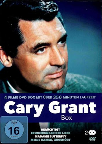Cary Grant Box - vier seiner besten Film-Klassiker Fan Edition (Erinnerungen der Liebe, Berüchtigt, Der Soldt Und Die Geisha ,Liebe Am Telefon)