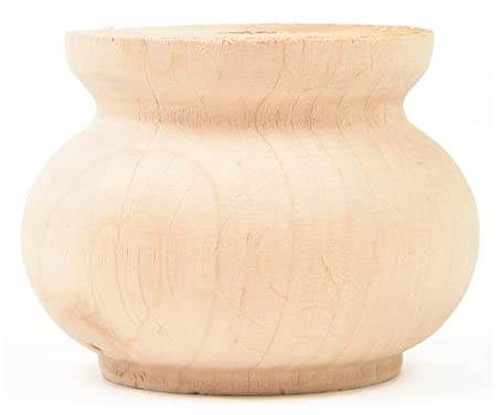 Holzando Holzfüße für Möbel aus Erle ø75 - naturbelassenes Holz - ideal für Restauration & Reparatur - Möbelfüße Holz in Verschiedene Größen & Materialien erhältlich