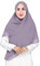 Lina & Lily Premium Chiffon Damen Muslim Hijab Kopftuch Schal Quadrat 145 x 145cm (Mauve)