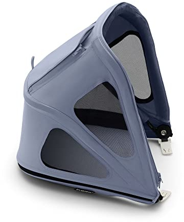 Bugaboo Bee Sonnendach mit Lüftungsfenstern, ausziehbar für zusätzlichen und optimalen Sonnenschutz, wasserabweisend, kompatibel mit allen Bugaboo Bee Kinderwagen, Seaside Blue