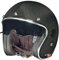 Carbon Jethelm Integralhelm Motorradhelm Chopper Café Racer Sonnenvisier Bobber, Farbe:RC-591 Carbon, Größe:L (59-60)