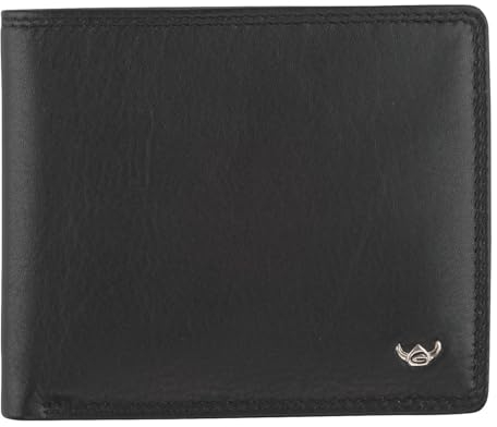 Golden Head Polo RFID Protect Billfold Coin Wallet Black