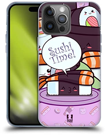Head Case Designs Shrimps Nori Sushi Time Soft Gel Handyhülle Hülle kompatibel mit Apple iPhone 14 Pro Max