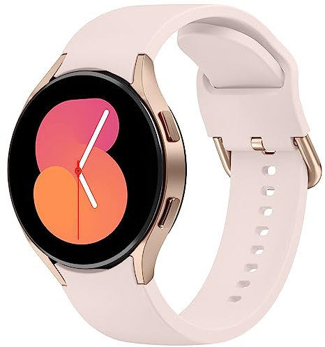 Bracelet pour Samsung Galaxy Watch 5/4 40mm 44mm/Samsung Galaxy Watch 5 pro 45mm/Galaxy Watch 4 Classic 42mm 46mm pour Femme Homme,20mm Bracelet Sport Silicone pour Samsung Galaxy Watch 5/4(Rose)