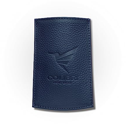 Colibri - Feuerzeugtasche aus Echtleder Feuerzeuge und Zigarrenschneider - Schlankes Leder Etui als schützende Aufbewahrungstasche für Raucherzubehör - Inklusive praktischer Zuglasche