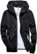 HIFI7 Giacca Uomo Antivento Leggera (IT, Testo, L, Regular, Regular, Nero)