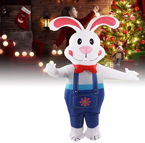 belupai Aufblasbarer Osterhase, wasserdicht, aufblasbar, Hase, Hof, Dekoration, niedlicher aufblasbarer Hase mit offenen Armen für Hof, Garten, Rasen, drinnen und draußen, Zuhause, Urlaub, Partys,