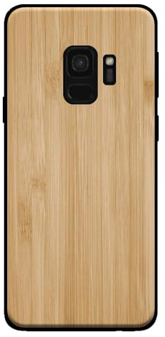 Hülle passend für Smartphonica Handyhülle für Samsung Galaxy S9 in Holzoptik - Back Cover Bambus Kunstholz Hülle - Braun/Kunstholz;TPU/Back Cover