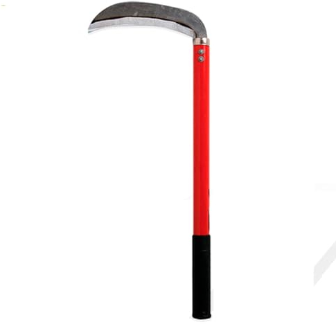 Falce Pieghevole 39cm , Lama 24cm, Alto Giardinaggio Multiuso, Falce da Erba per Diserbo, Falce di Sicurezza Portatile per Escursionismo di Emergenza Attrezzi