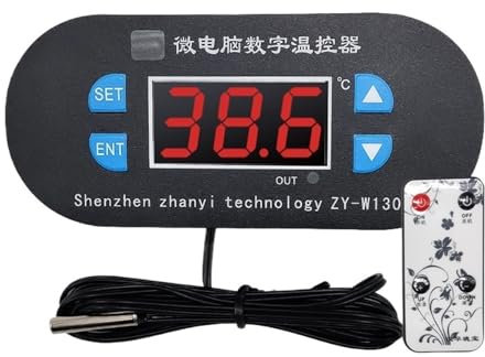 ZY-W1308 display digitale con telecomando intelligente termostato 12V termostato digitale con microcomputer con controllo della temperatura regolabile incorporato