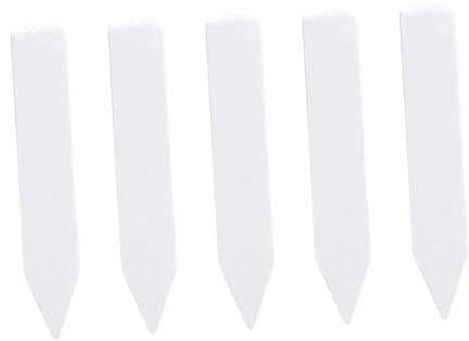 POPETPOP 500 Stück Pflanzenpfähle pflanzenstecker pflanzstecker pflanzenschild gartenschild Trays-Tag dekorative Pflanzen Anlage Etiketten wasserfeste Markierungen Blumen Kindergarten Weiß