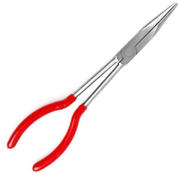 EAJORN Needle Nose Pliers Stainless Steel Long Reach Straight Pliers 25°/45°/90° Bent Nose Pliers O-Shaped Circle Pliers