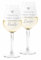 Colorfamily Coppia Calici Personalizzati SanValentino Set da 2 calici Vino L'Alcol è la Migliore Terapia Coppia Matrimonio Fidanzamento Amore Auguri 500 ml
