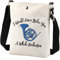 BNQL Umhängetasche aus Waldhorn, Motiv: Waldhorn, Geschenk für Himym-TV-Show-Fans, blaues Waldhorn, Crossbody-Tasche, weiß, 8.26*5.9 inches