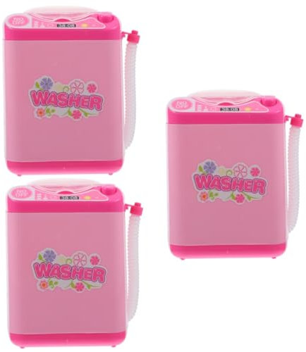 ibasenice 3 Pcs Realistic Mini Washing Machine Toy Electric Toy Appliance Kids Plaything for
