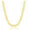 AMAR PRAGNA Gold Damen/Herren Kette 925/585, original geflochten, Breite 5,5 mm, Goldkette- Halskette, vergoldete kette 585- königskette gold, goldschmuck plattenkette 60 cm