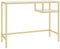Escritorio para computadora de estilo industrial moderno con parte superior de cristal templado transparente, mesa grande de 100 x 36 x 74 cm, mesa de oficina con marco de hierro resistente, ideal