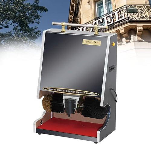 WEIMILOR Limpiabotas automático para Hotel, vestíbulo de Hotel, máquina para cepillar Zapatos, pulidor de Zapatos eléctrico, lustrador de Zapatos eléctrico para el hogar