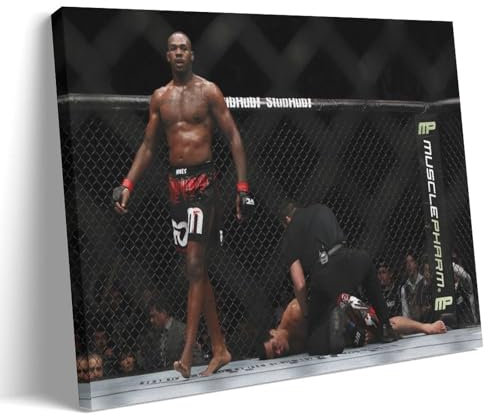 Zbwqlte Jon Jones KO Poster, Kunstwerke auf Leinwand, ästhetische Wandkunstdrucke, moderne Dekoration, 30 x 45 cm
