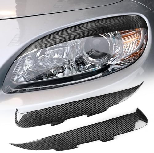 FINMOKAL Karbonfaser-Scheinwerfer-Augenbrauen-Augenlid-Abdeckung, kompatibel mit Mazda MX5 Miata 2009–2012