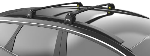 TURTLE kompatibel mit Seat Leon St 2013-2020 Air2 Dachträger | SCHWARZ