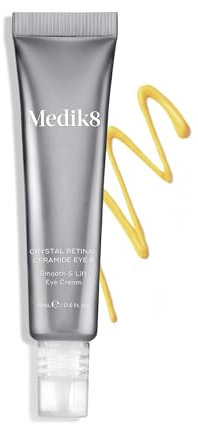 Medik8 Crystal Retinal Ceramide 6 Augencreme - Anti-Aging & Anti-Falten- Glättungs- & Straffungs-Augencreme - 0.06% Retinalstärke - 11-mal schneller als Retinol - 15ml