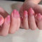 Virellay 24 Stück Rosa Gradient Ballerina Press on Nails Kurz, Farbverlauf Künstliche Nägel Zum Aufkleben, Quadratische Kunstnägel Kurz, Mittel Ombre Fake Nägel für Frauen (Rosa, 24 pcs)
