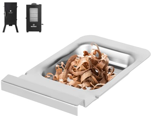 DcYourHome Stainless Steel Replacement Wood Chip Tray for Masterbuilt 30 and 40 Inch Digital Electric Smoker, Wood Chip Box Parts for 9007140023 Masterbuilt Electric Smoker Accessories,7.5''L X 4.5''W