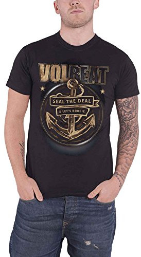 Volbeat T Shirt Anchor Band Logo Nue offiziell Herren Schwarz S