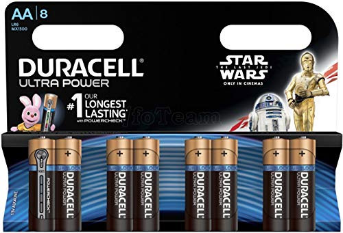 Duracell - Pilas LR06/AA Ultra Power (Paquete de 8 Unidades)