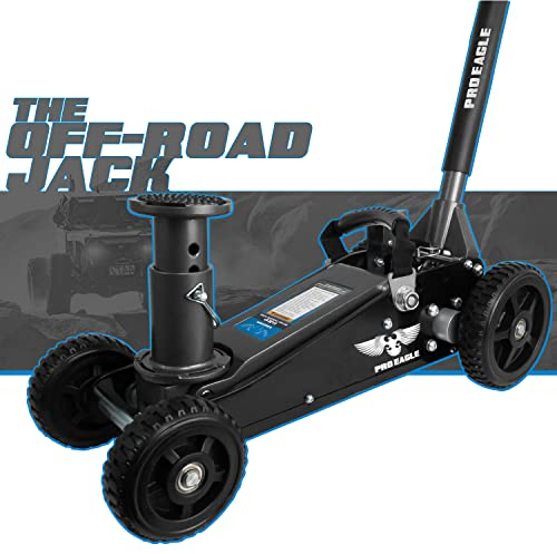 Pro Eagle Wagenheber, 2 Tonnen Big Wheel Off Road Wagenheber, The Beast, Off Road Racing 2 Ton, Black, Big Wheel